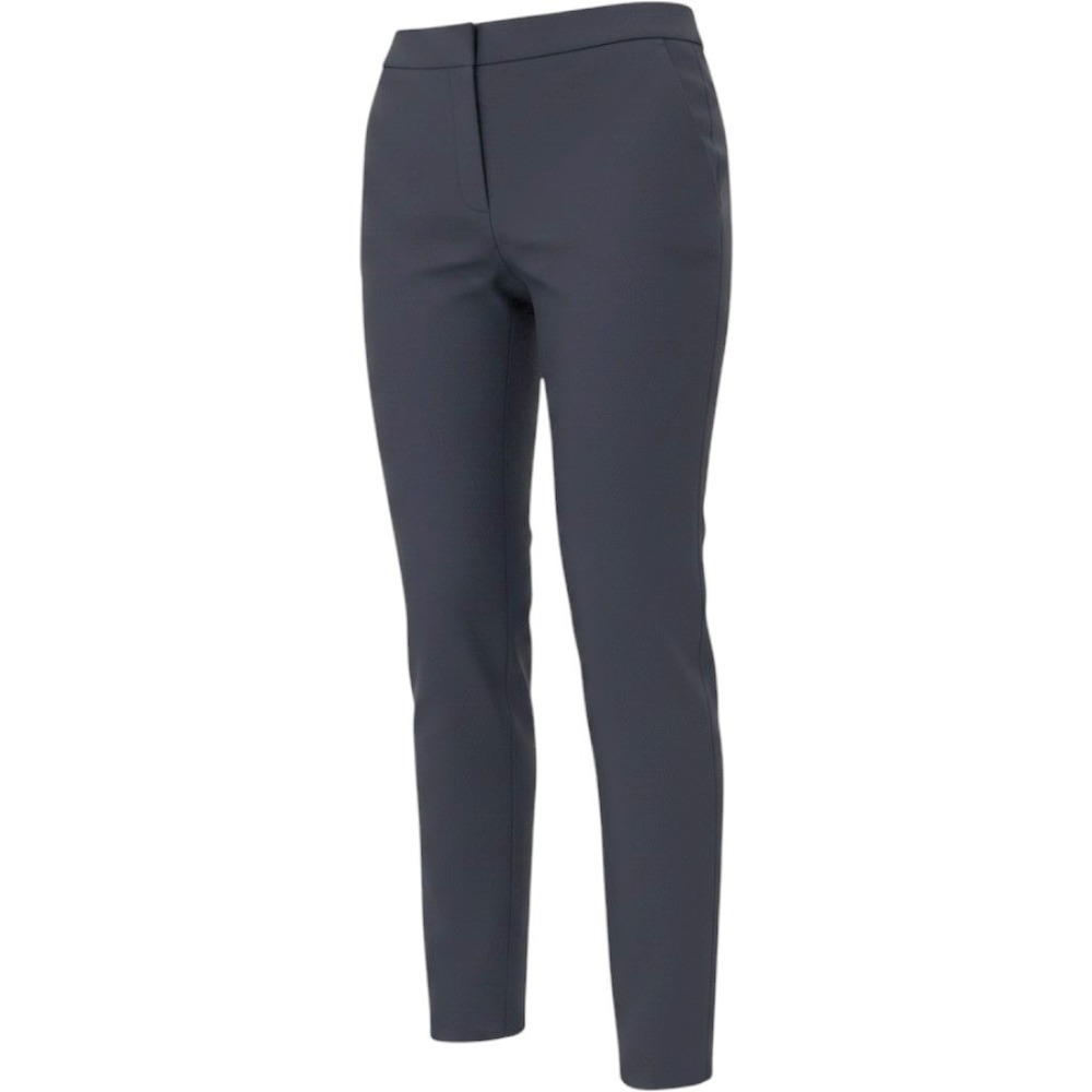 Talbots Chatham Ankle Pants Navy Blue Slim Leg Cotton Blend Size 8